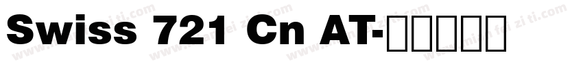 Swiss 721 Cn AT字体转换